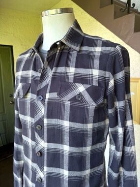 NSF Plaid Cotton Flannel Work Shirt NWOT/sz M